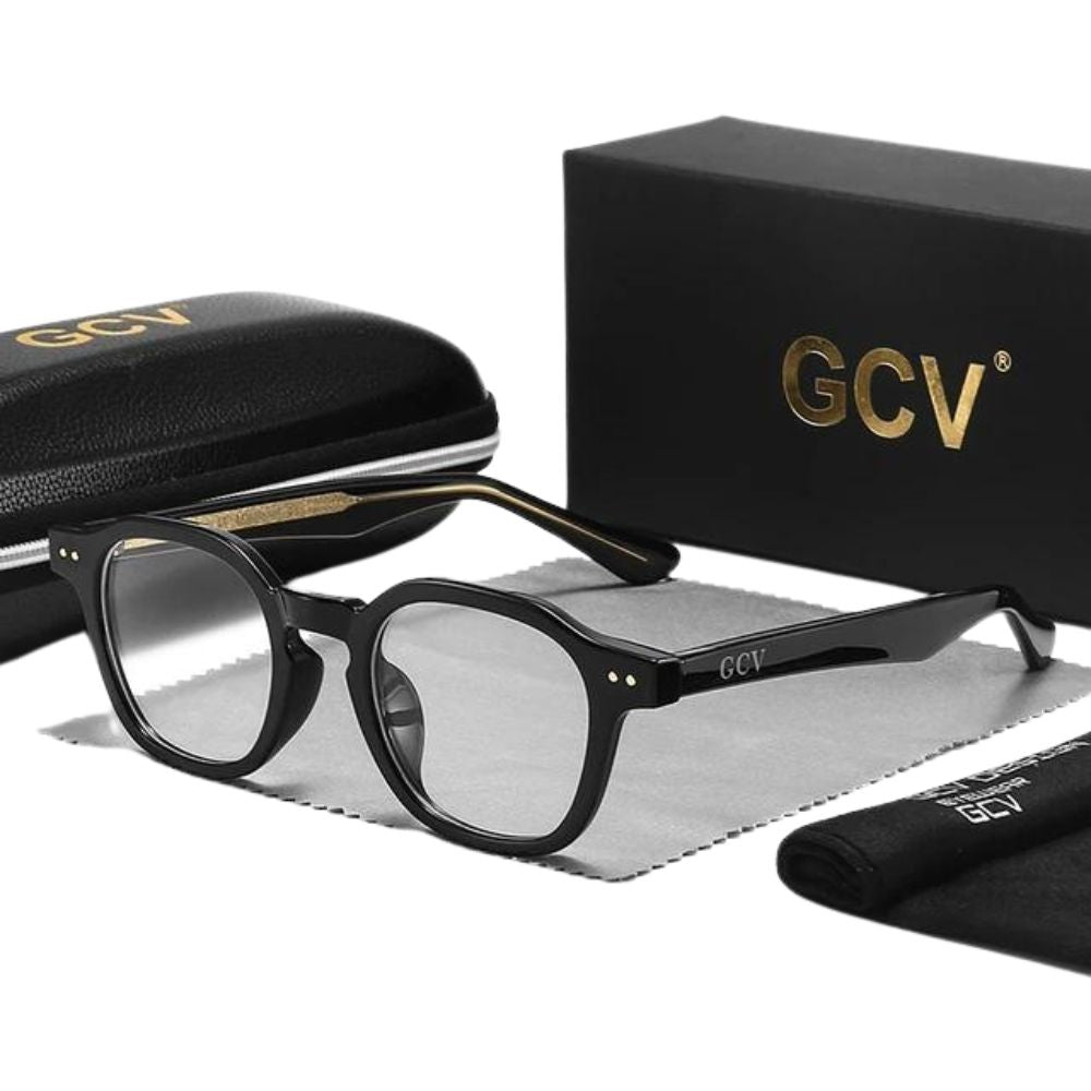Óculos Unissex Armação Redonda Moderna GCV | Moda For Men